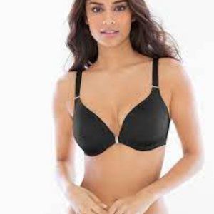 VANISHING BACK Full Coverage Front Close Bra BLACK 34DD